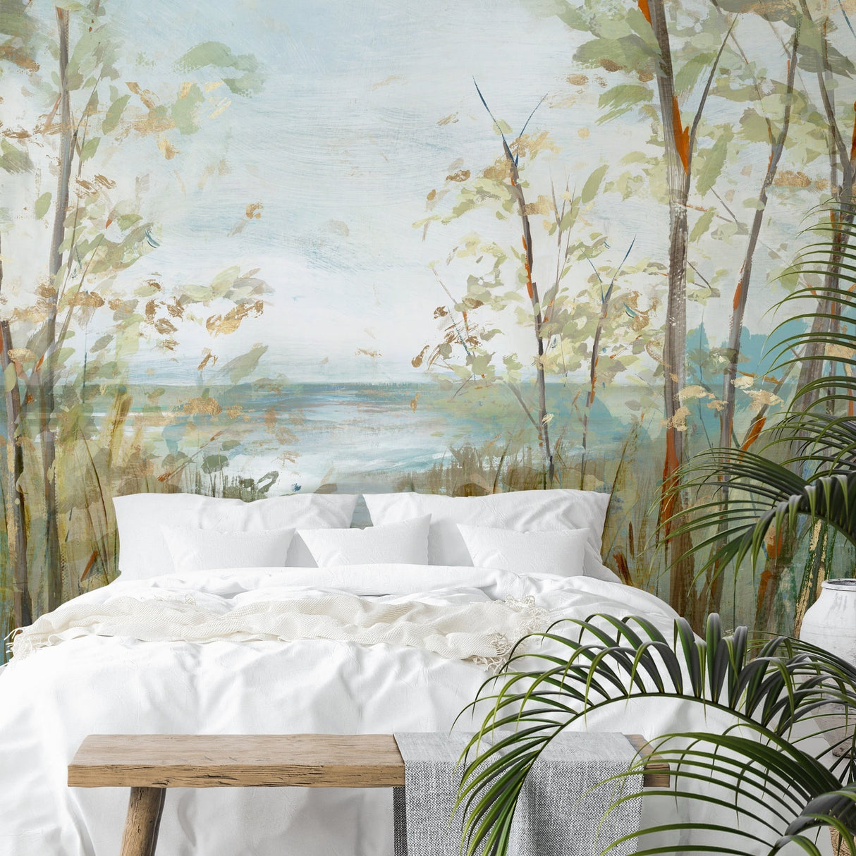 Beach Lookout by PI Creative Art - Peel & Stick Wall Mural