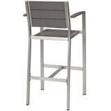Beach Outdoor Aluminum Patio Bar Stool
