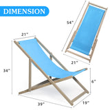 Beach Sling Patio Chair (Set of 2)