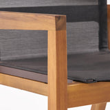 Beachview Outdoor 8 Seater Acacia Wood Dining Set by Christopher Knight Home