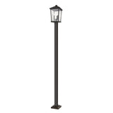 Beacon 3 Light Outdoor Post Mounted Fixture in Oil Rubbed Bronze - Brown
