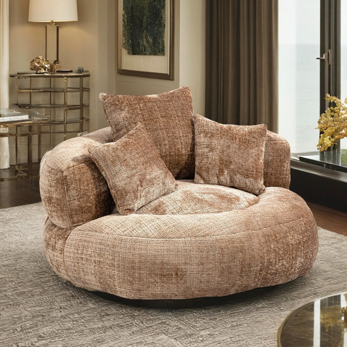 Bean Bag Chair Lazy Sofa Durable Comfort Lounger High Back Bean Bag Chair Couch for Adults and Kids, Indoor & Outdoor