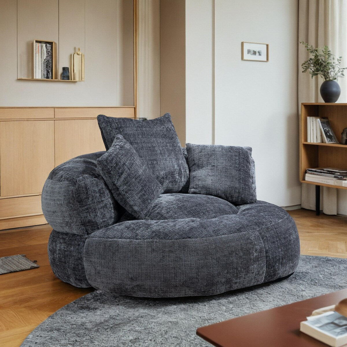 Bean Bag Chair Lazy Sofa Durable Comfort Lounger High Back Bean Bag Chair Couch for Adults and Kids, Indoor & Outdoor