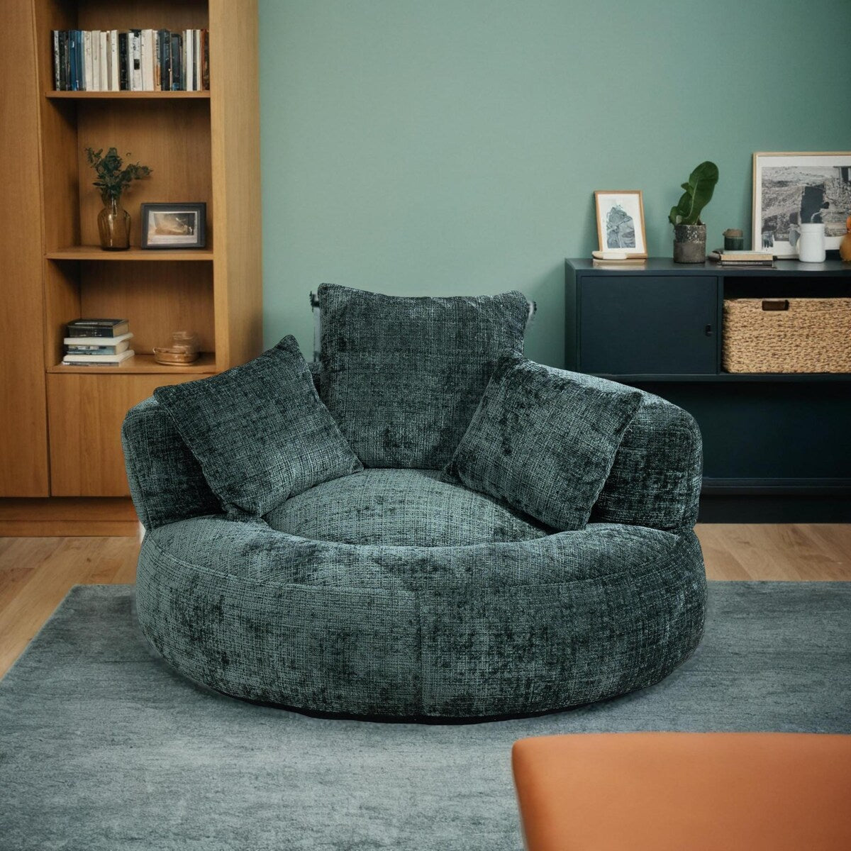 Bean Bag Chair Lazy Sofa Durable Comfort Lounger High Back Bean Bag Chair Couch for Adults and Kids, Indoor & Outdoor