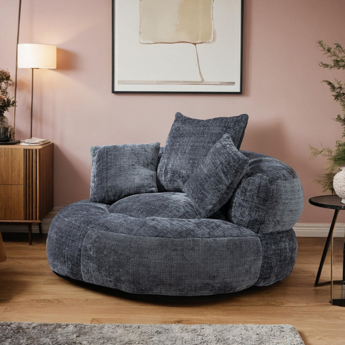 Bean Bag Chair Lazy Sofa Durable Comfort Lounger High Back Bean Bag Chair Couch for Adults and Kids, Indoor & Outdoor