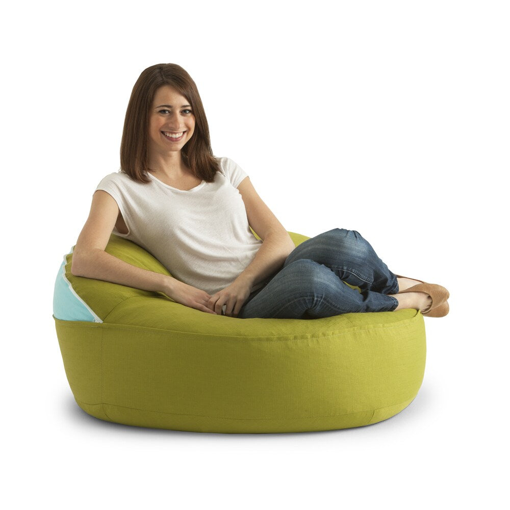 BeanSack Big Joe 3-in-1 Zip It Donut Outdoor/ Indoor Bean Bag Chair/ Floor Pillow