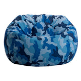 BeanSack Blue Camo Bean Bag Chair