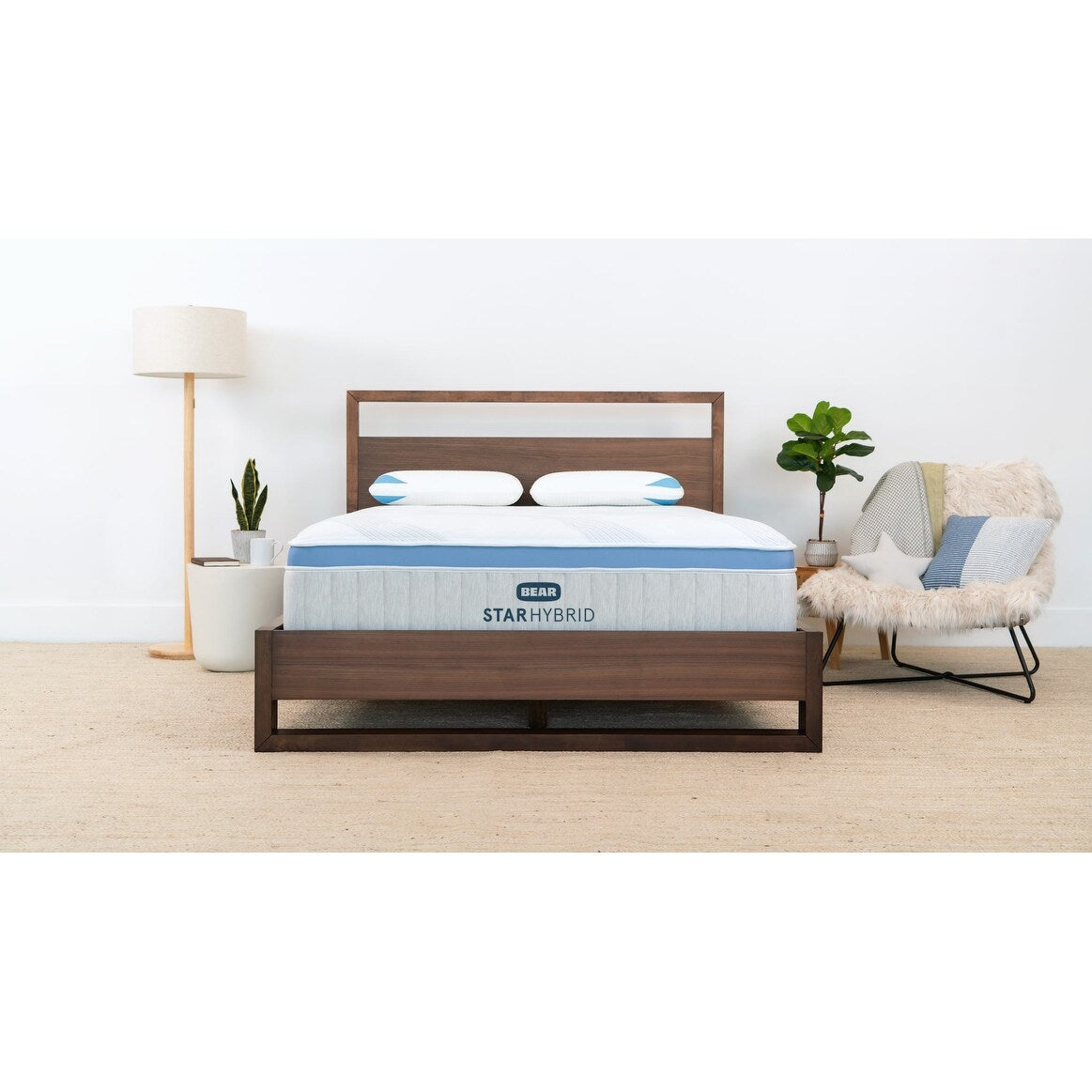 Bear Star Hybrid Mattress with Gel Foam and 2 Free Pillows