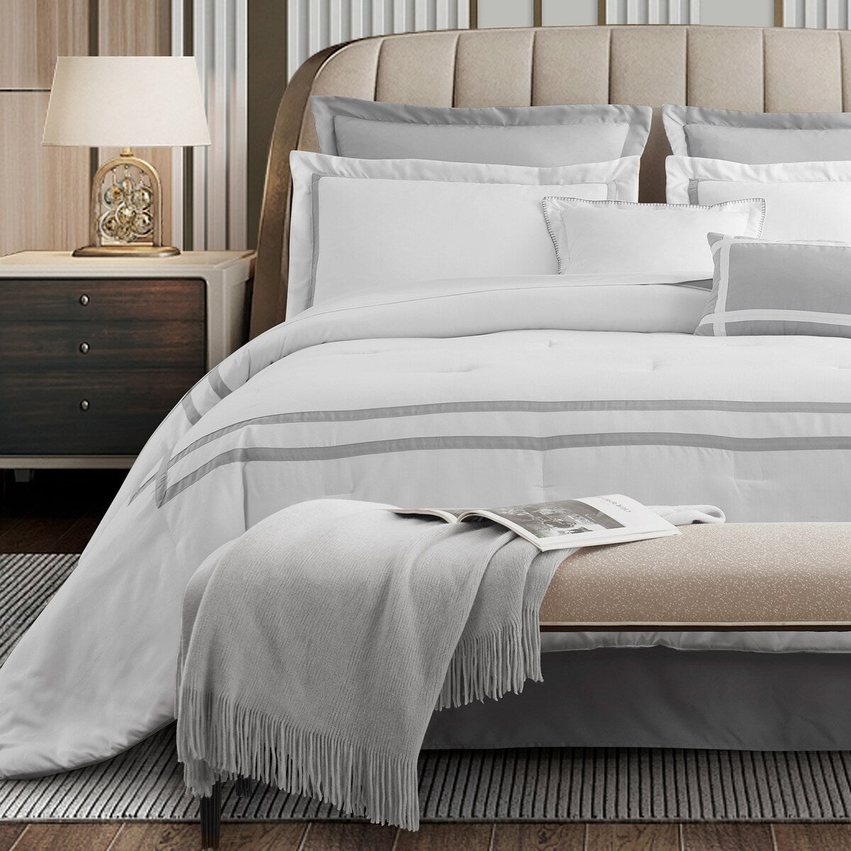 Wonderful Hotel Collection 8-Piece Comforter Set