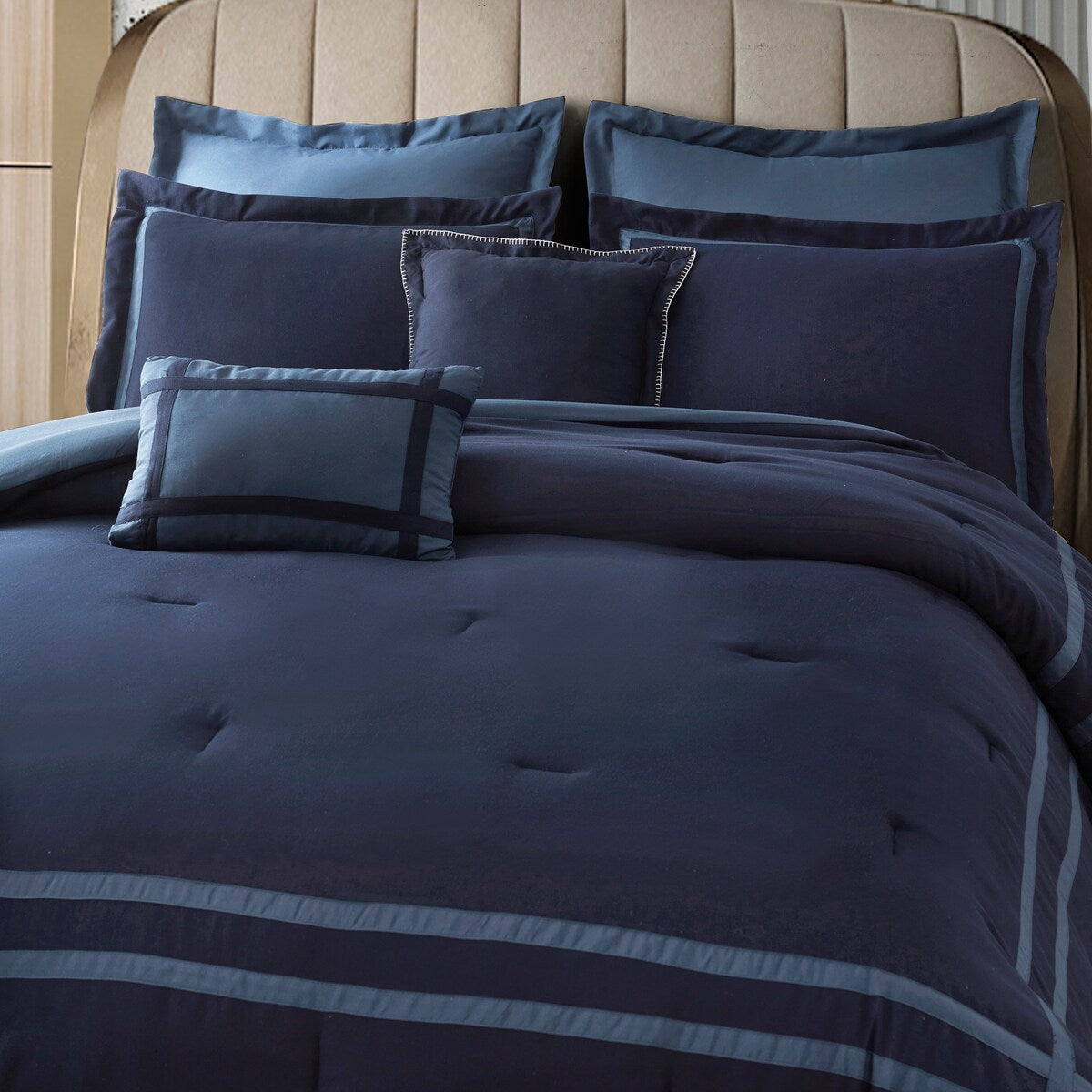 Wonderful Hotel Collection 8-Piece Comforter Set