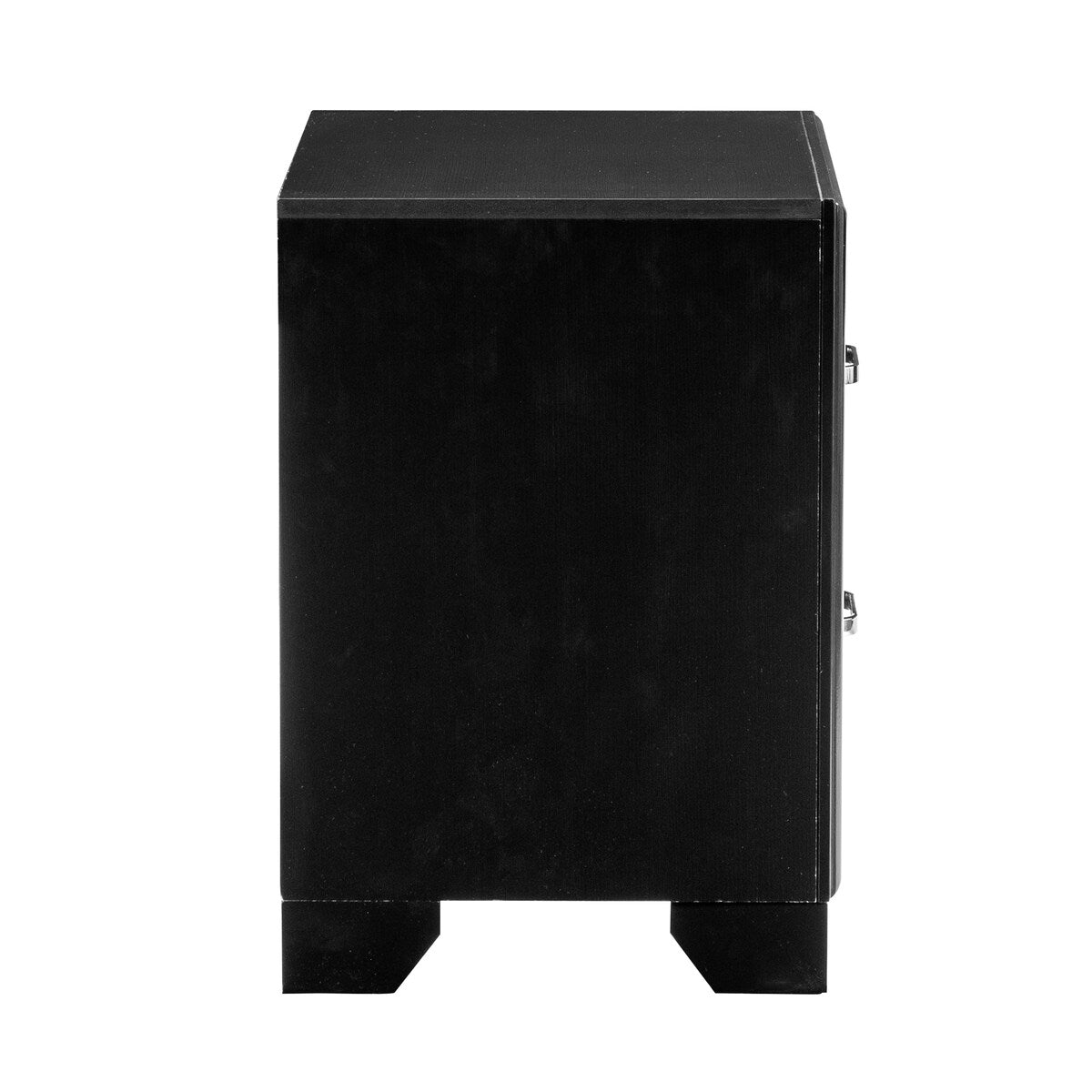 Nightstand with 2x DrawersHandles Glamorous Style Wooden Furniture