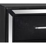 Nightstand with 2x DrawersHandles Glamorous Style Wooden Furniture