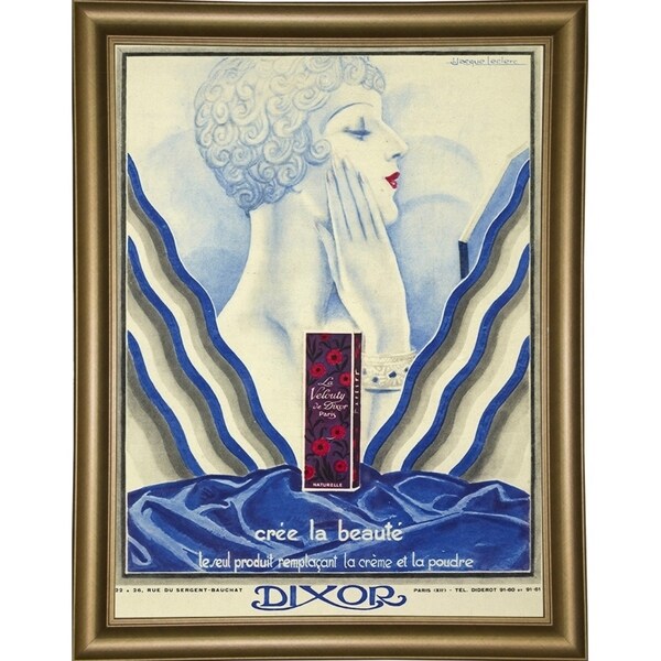 Beauty Cream-VINAPP131507 Framed Print 20"x15" by Vintage Apple Collection