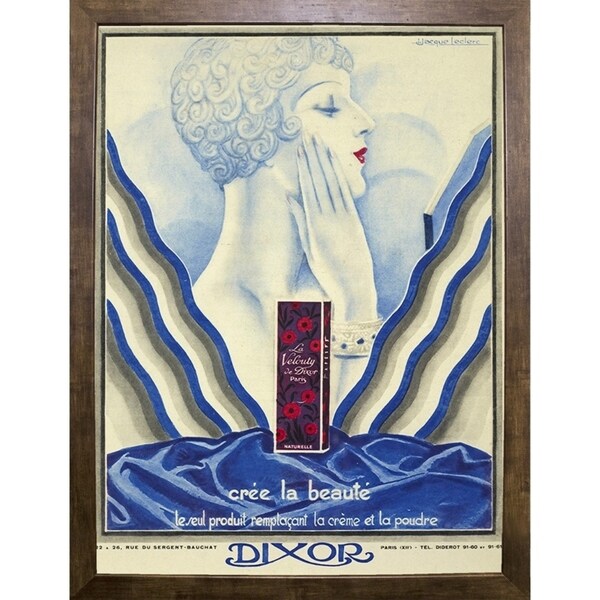 Beauty Cream-VINAPP131507 Framed Print 20"x15" by Vintage Apple Collection