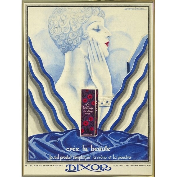 Beauty Cream-VINAPP131507 Framed Print 20"x15" by Vintage Apple Collection