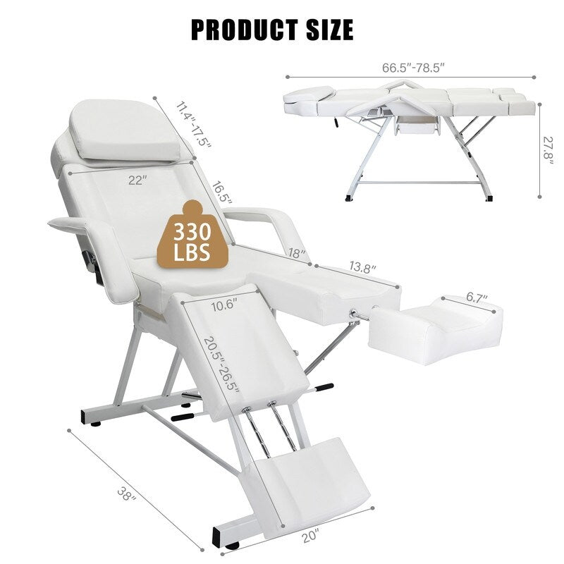 Beauty Salon Spa Massage Bed With Split Leg