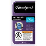 Beautyrest Hi Loft Raised Air Mattress with External Pump - Inflatable Bed with Edge Support, Puncture-Resistant Vinyl