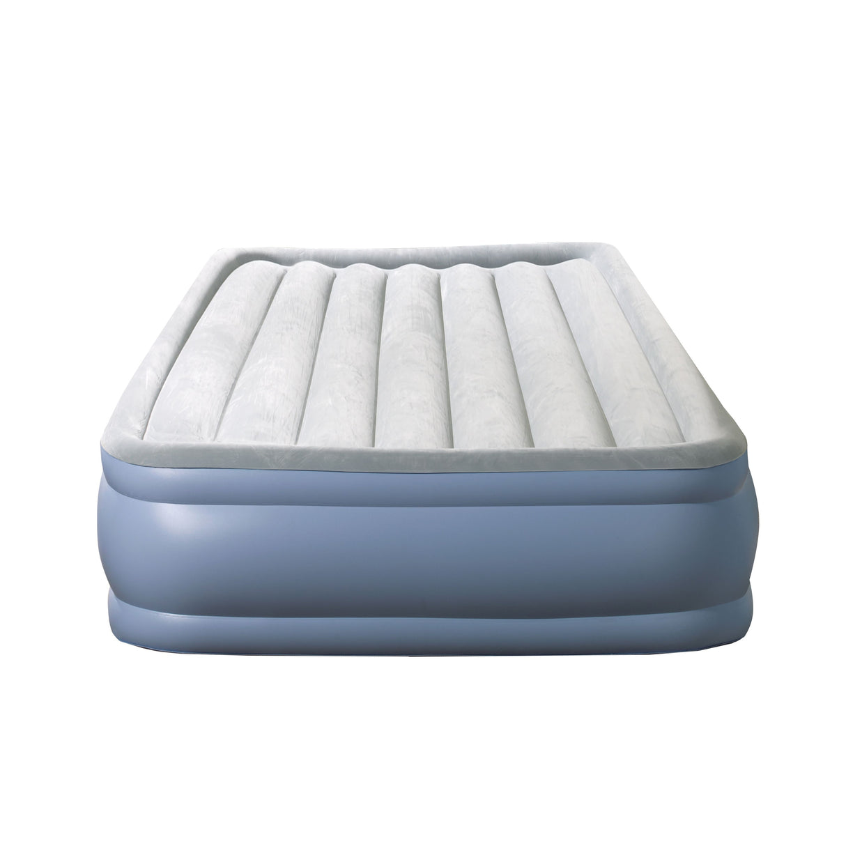 Beautyrest Hi Loft Raised Air Mattress with External Pump - Inflatable Bed with Edge Support, Puncture-Resistant Vinyl
