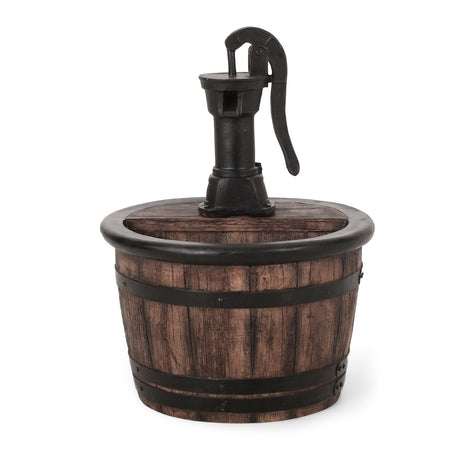 Beaver Outdoor Outdoor Water Pump Fountain by Christopher Knight Home