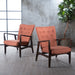 Becker Fabric Arm Chair (Set of 2) by Christopher Knight Home