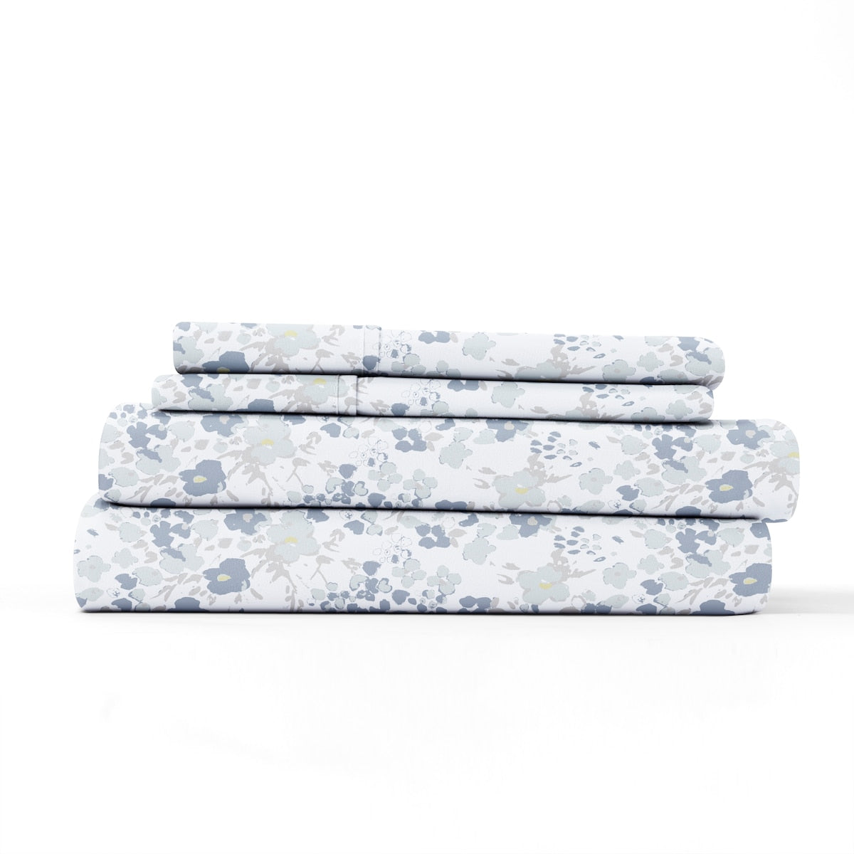 Becky Cameron Violets Pattern 4 Piece Bed Sheets Set