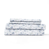 Becky Cameron Violets Pattern 4 Piece Bed Sheets Set