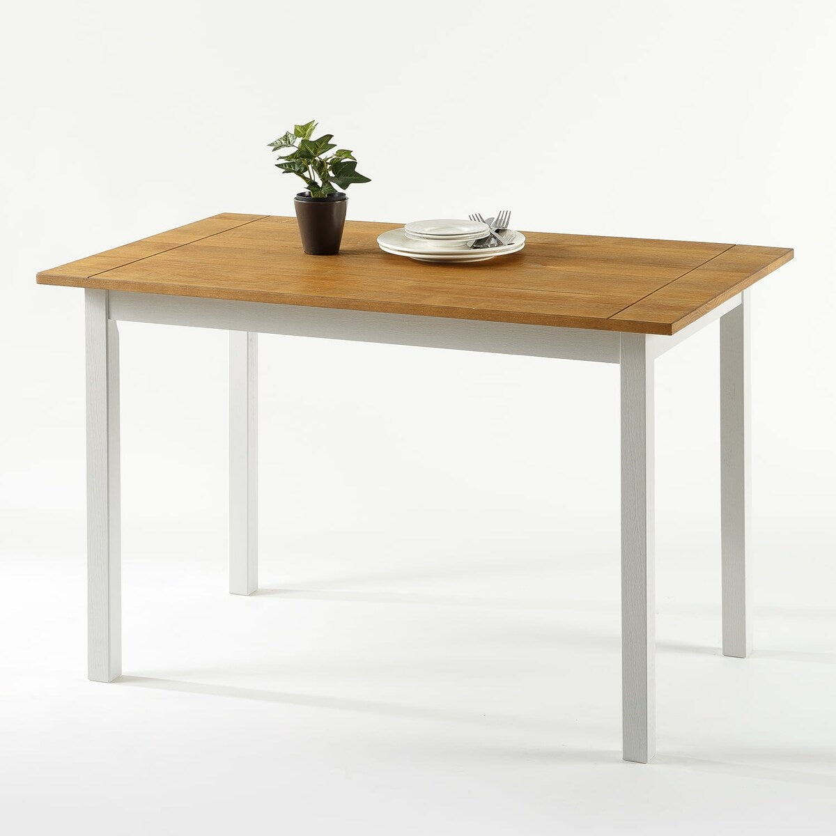 Becky Farmhouse Rectangular Wood Dining Table
