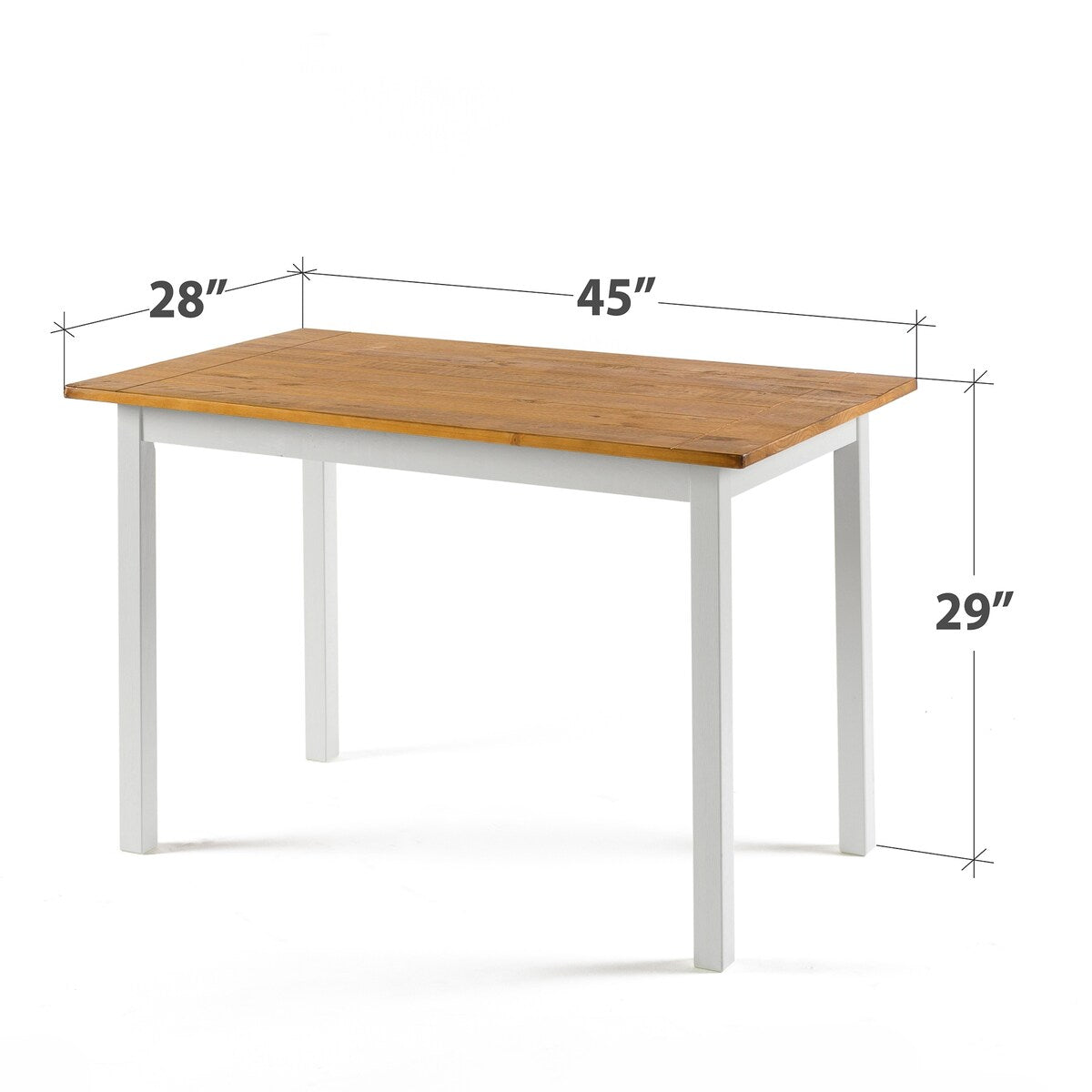 Becky Farmhouse Rectangular Wood Dining Table