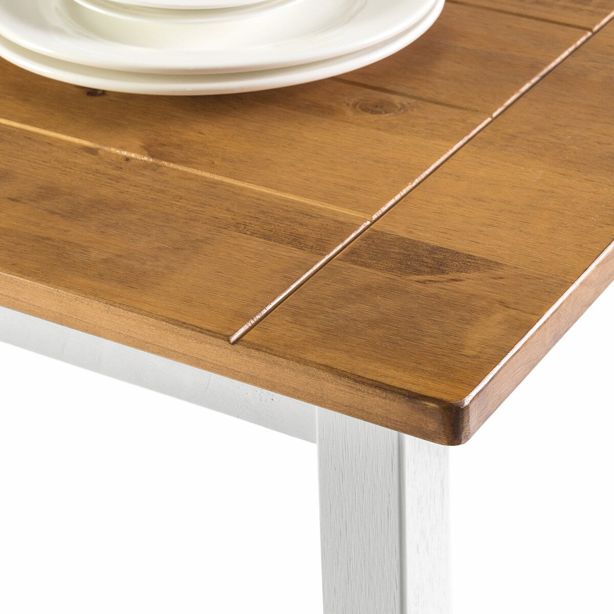 Becky Farmhouse Rectangular Wood Dining Table
