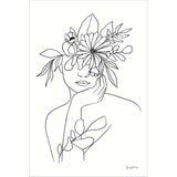 Becky Thorns 'Rooted III BW' Framed Art