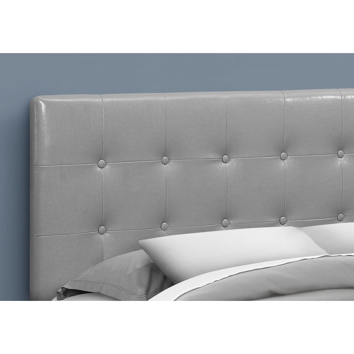 Bed, Headboard Only, Queen Size, Bedroom, Upholstered Pu Leather Look, Transitional