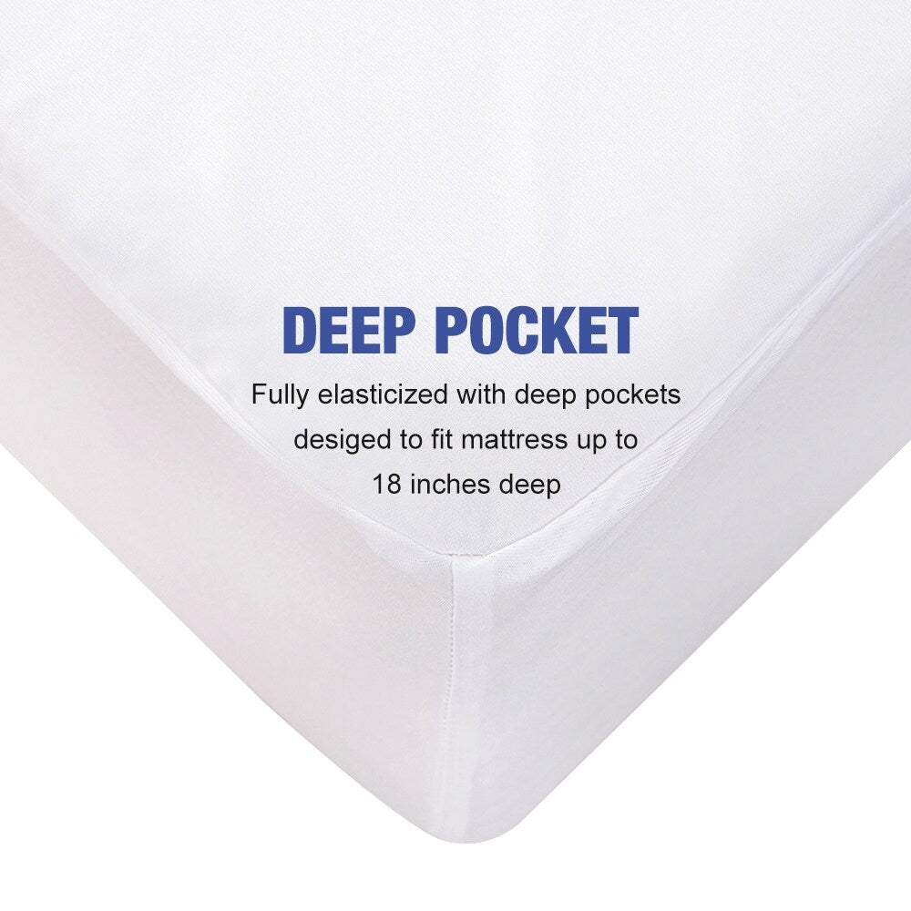 Bed Bug Dust Mite with Waterproof Mattress Protector 1-Pack