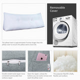 Bed Rest Reading Wedge Pillow Alternative Headboard Back Support
