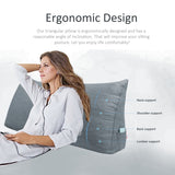 Bed Rest Reading Wedge Pillow Alternative Headboard Back Support