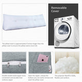 Bed Rest Reading Wedge Pillow Alternative Headboard Back Support