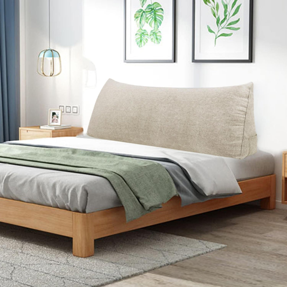 Bed Rest Reading Wedge Pillow Alternative Headboard Back Support