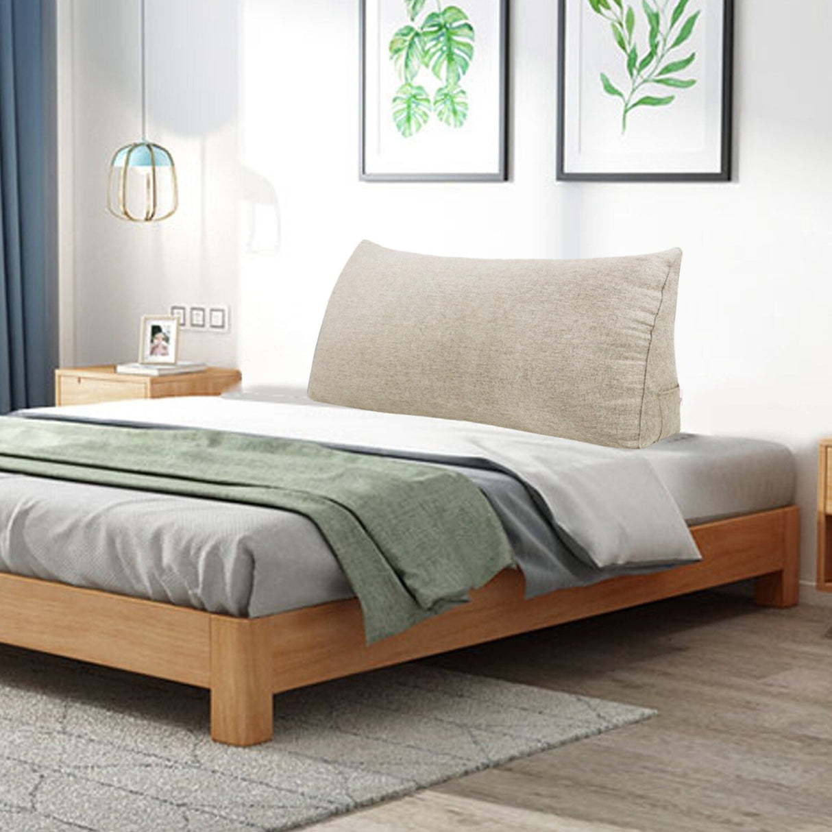 Bed Rest Reading Wedge Pillow Alternative Headboard Back Support