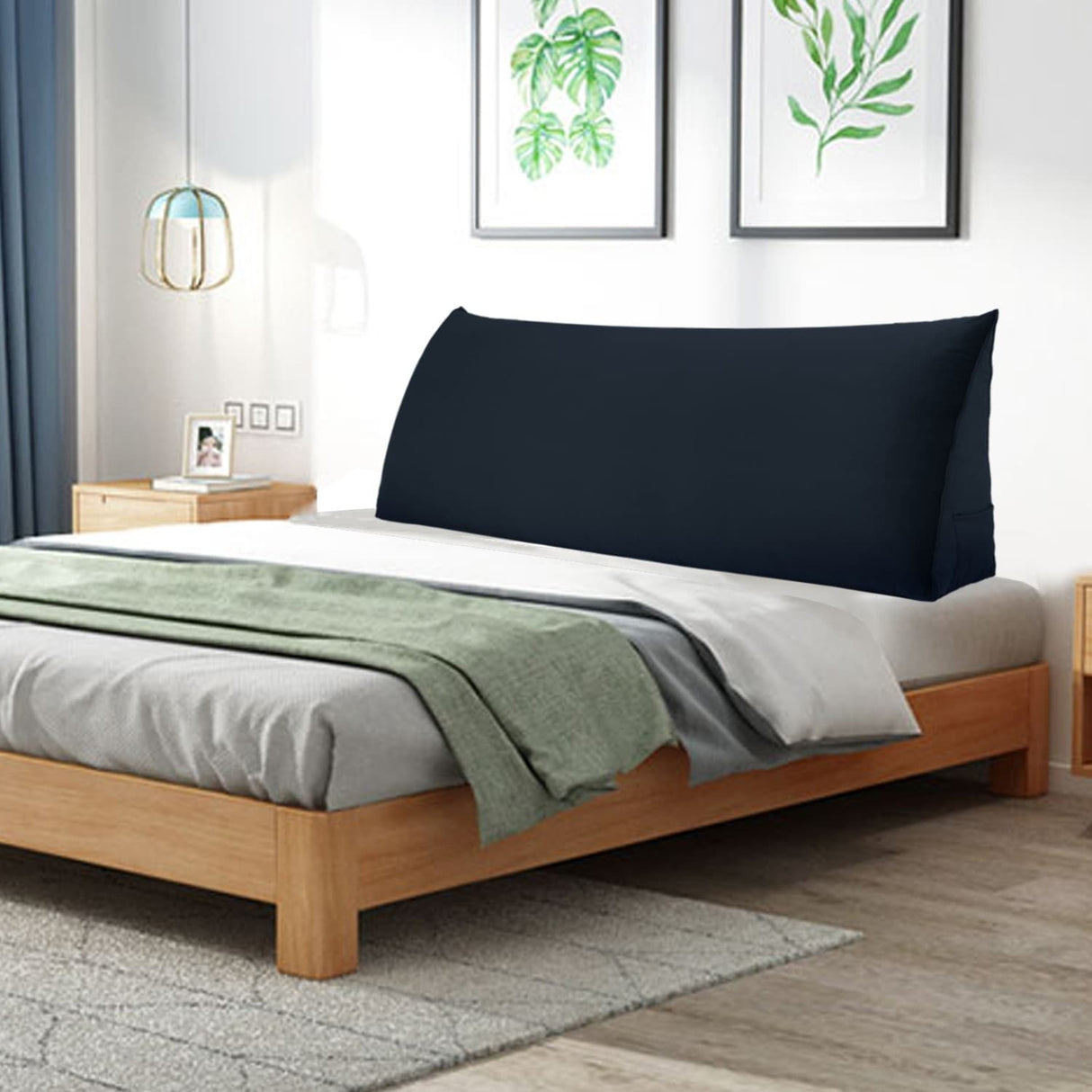 Bed Rest Reading Wedge Pillow TV Watching Back Cushion Daybed Headboard