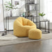 Bedding Bean Bag Sofa Chair High Pressure Foam Adult Material with Padded Foam Padding Compressed Bean Bag With Footrest