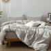 Bedding Duvet Cover Set Washed Cotton Linen Like Textured