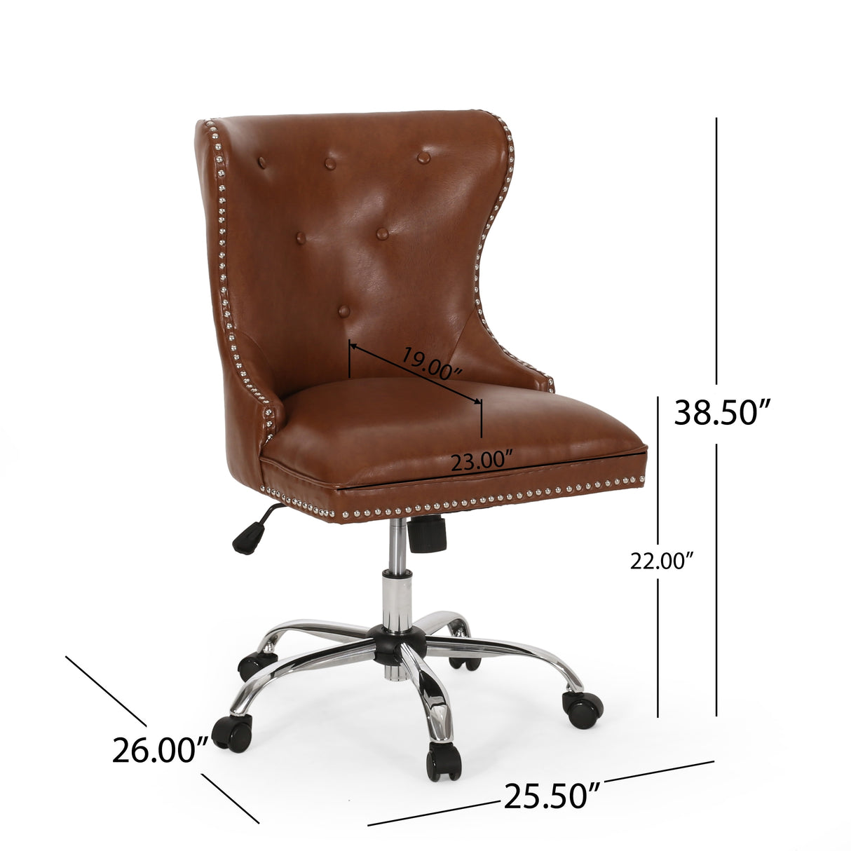 Bedell Tufted Swivel Office Chair by Christopher Knight Home