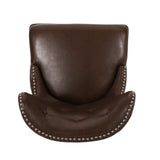 Bedell Tufted Swivel Office Chair by Christopher Knight Home
