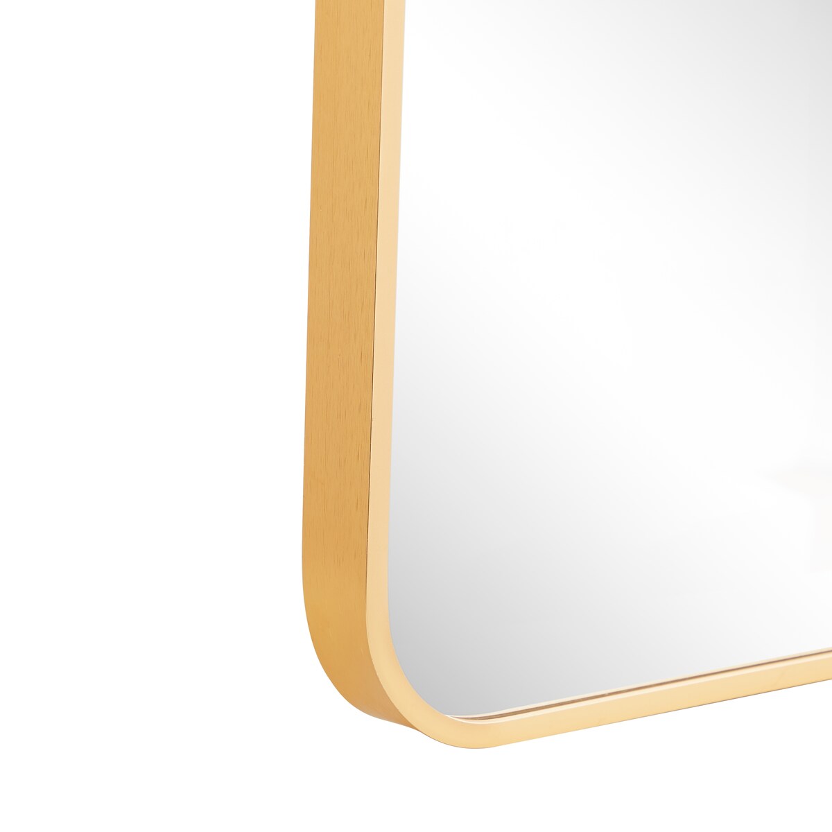 Bedroom Bathroom Square Wall-Mounted Metal Frame High-Definition Mirror