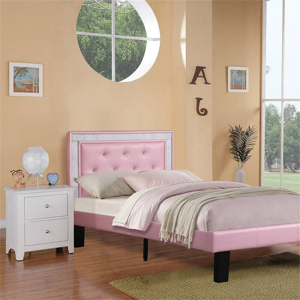 Bedroom Bed Side Table NightstandWooden 2 Drawers Table Nightstands