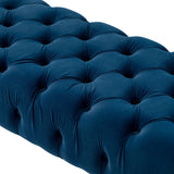 Bedroom Bench,The gold metal legs and tufted design make,polyester fabric,foam filled
