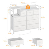 Bedroom Dresser with 9 Drawers