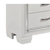 Nightstand of Embossed Front Modern Bed Side Table