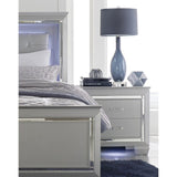 Nightstand of Embossed Front Modern Bed Side Table