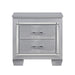 Nightstand of Embossed Front Modern Bed Side Table