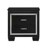 Nightstand of Embossed Front Modern Bed Side Table